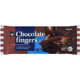 Woolworths Chocolate Fingers Biscuit