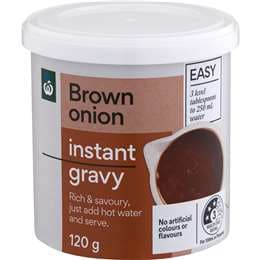 Woolworths Brown Onion Instant Gravy 120g
