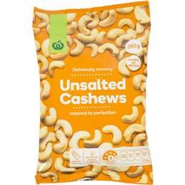 Woolworths Unsalted Cashews 200G | Woolworths