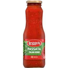 Leggo's Australian Tomato Passata Sauce With Italian Herbs