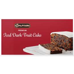 Balfours Iced Dark Fruit Cake 