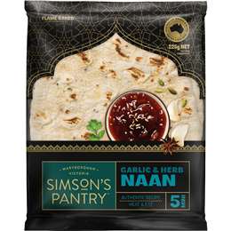 Simson's Pantry Mini Naans Garlic & Herb