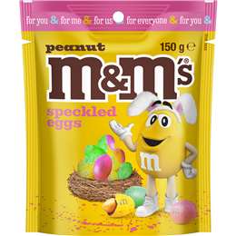 M&m's Peanut Milk Chococolate Speckled Easter Egg 150g | Woolworths