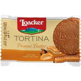 Loacker Tortina Peanut Butter Biscuits 