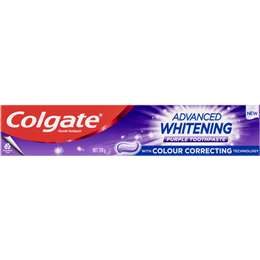 Colgate Advanced Whitening Purple Toothpaste 120g | Woolworths