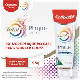 Colgate Total Plaque Release Toothpaste Natural Mint