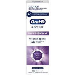 Oral B 3d White Professional Whitening Toothpaste