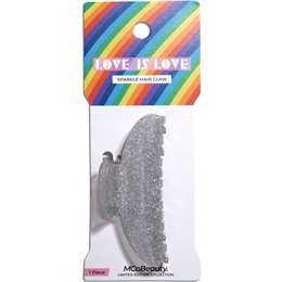 Mcobeauty Hair Claw Sparkle Silver Love Is Love