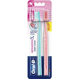 Oral-B Sensitive X Deep Clean Toothbrush 2 pack