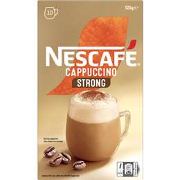 Nescafe Coffee Sachets Strong Cappuccino 10 Pack | Woolworths