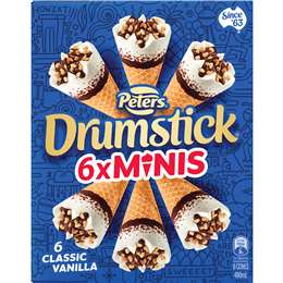 Peters Drumstick Minis Ice Cream Vanilla