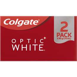 Colgate Teeth Whitening Toothpaste Optic White Gentle Mint Value 95g X ...