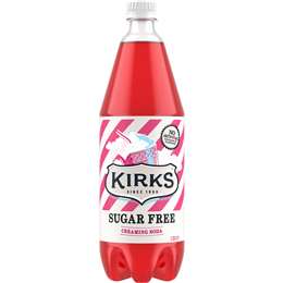 Kirks Sugar Free Creaming Soda Soft Drink Bottle 1.25l