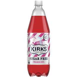 Kirks Sugar Free Creaming Soda Soft Drink Bottle