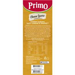 Primo Cheesy Kabana Cheese & Arnotts Shapes