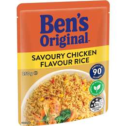 Ben's Original Savoury Chicken Flavour Microwave Rice Pouch