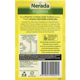 Nerada Organic Camomile Tea Bags