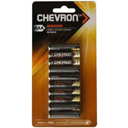 Chevron Alkaline Aaa 10 Pack