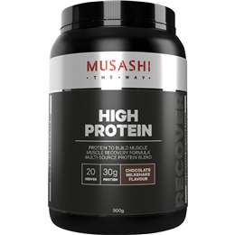 Musashi High Protein Powder Chocolate Milkshake, 20 Serves, 900g