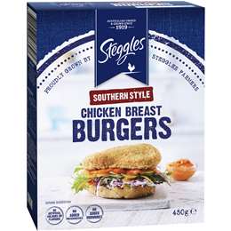 Steggles Chicken Pieces Burger Southern Style 450g | Woolworths