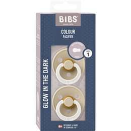 Bibs Pacifer Night Glow Latex Size 1 Dummy Assorted 2 pack