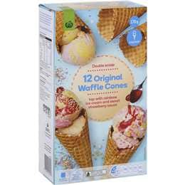 Woolworths Natural Plain Waffle Cones