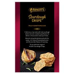 Arnott's Sourdough Crisps Caramalised Onion & Rosemary Crackers