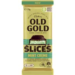 Cadbury Old Gold Mint Crème Slices 170g