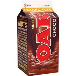 Oak Choc Lactose Free Milk 600ml | Woolworths