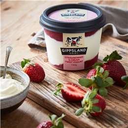 Gippsland Dairy Twist Yoghurt Strawberries & Cream