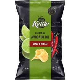 Kettle Chips Cooked In Avocado Oil Lime & Chilli