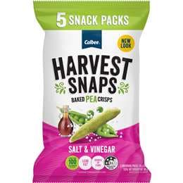 Harvest Snaps Baked Pea Crisps Salt & Vinegar