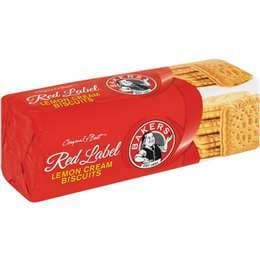 Bakers South African Lemon Cream Biscuits