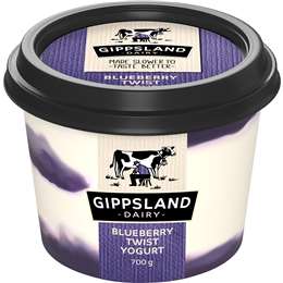 Gippsland Dairy Twist Yoghurt Blueberry