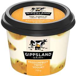 Gippsland Dairy Twist Yoghurt Passionfruit