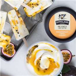 Gippsland Dairy Twist Yoghurt Passionfruit