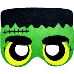 Halloween Kids Felt Mask Frankie Each | Woolworths