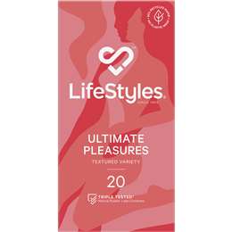 Lifestyles Ultimate Pleasures Variety Textured Condoms