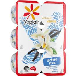 Yoplait Lactose Free Vanilla Yoghurt