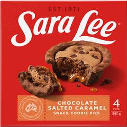 Sara Lee Deluxe Snack Cookie Pies Chocolate & Salted Caramel