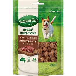 Nature's Gift Dog Treats Mini Treats Kangaroo 130g