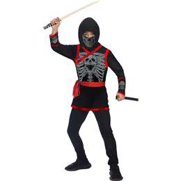 Halloween Dress Up Costume Child Ninja Size 8-10 Years Each | Woolworths