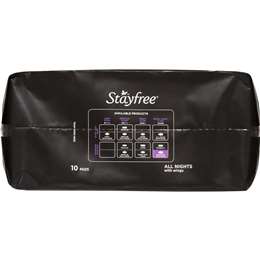 Stayfree All Nights Pads With Wings