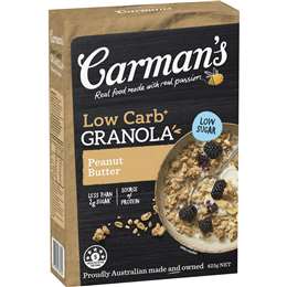 Carman's Granola Low Carb Peanut Butter 425g
