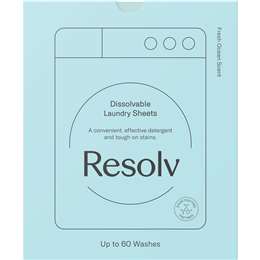 Resolv Dissolvable Laundry Sheets Fresh Ocean 30 Pack
