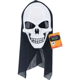 Halloween Dress Up Adult Mask With Hood Skull Each | Woolworths