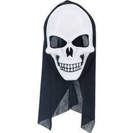 Halloween Dress Up Adult Mask With Hood Skull Each | Woolworths