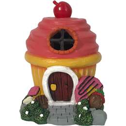 Mirabella Solar Garden House Cupcake Pink Each