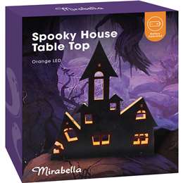 Mirabella Halloween Battery Operated Spooky House Table Top Each