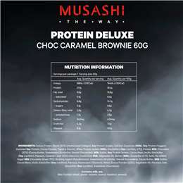 Musashi Protein Deluxe Bar Choc Caramel Brownie